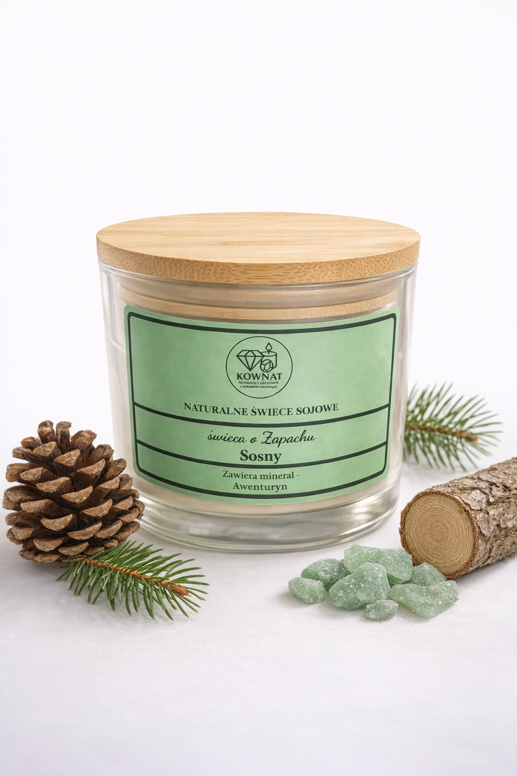 Świeczka sojowa sosna classic 450g Świeczka sojowa sosna classic 450g