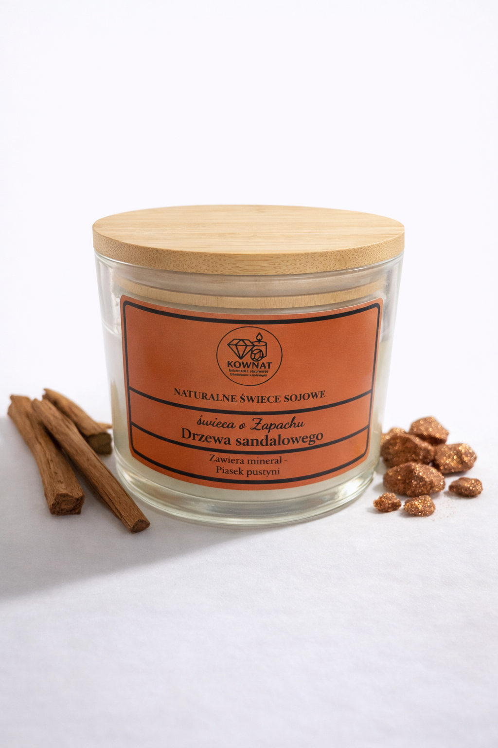 Świeczka sojowa dzrzewo sandałowe classic 450g Świeczka sojowa dzrzewo sandałowe classic 450g