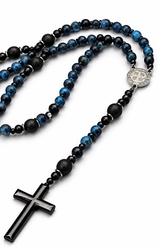 różaniec lava et lapis lazuli różaniec lava et lapis lazuli