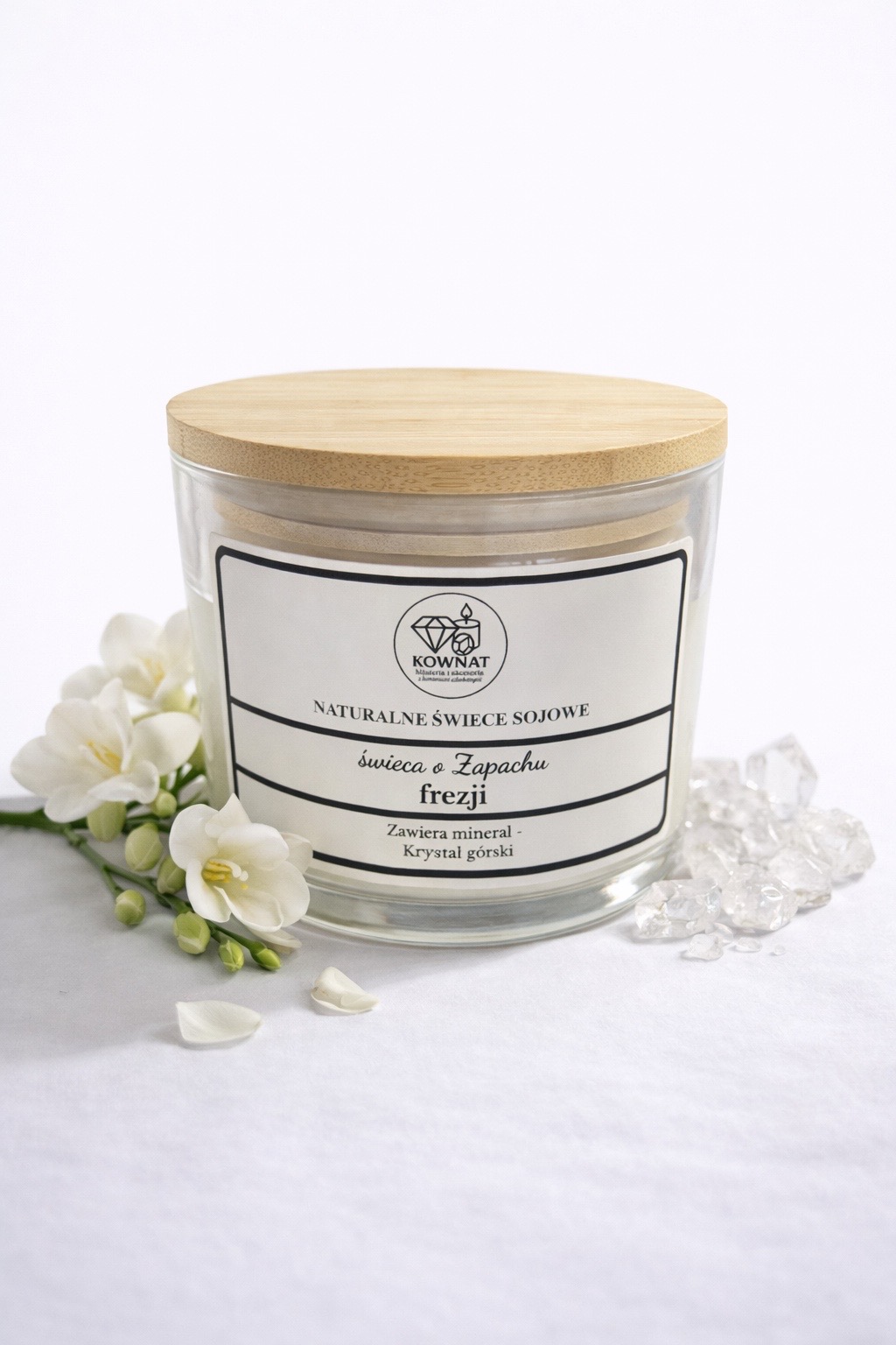 Świeca sojowa kryształ górski Świeca sojowa kryształ górski