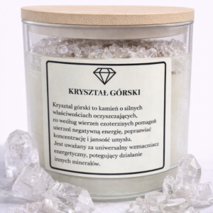 Świeca sojowa kryształ górski