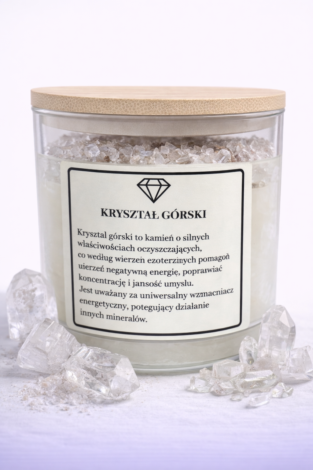 Świeca sojowa kryształ górski Świeca sojowa kryształ górski